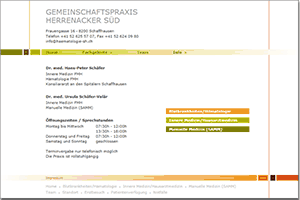 Gemeinschaftspraxis Herrenacker S&uuml;d, Dres Hanspeter Sch&auml;fer und Ursula Sch&auml;fer-Val&auml;r
